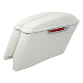 HR3 Bonneville Salt Denim CVO Stretched Saddlebags For 14-23 Harley Touring